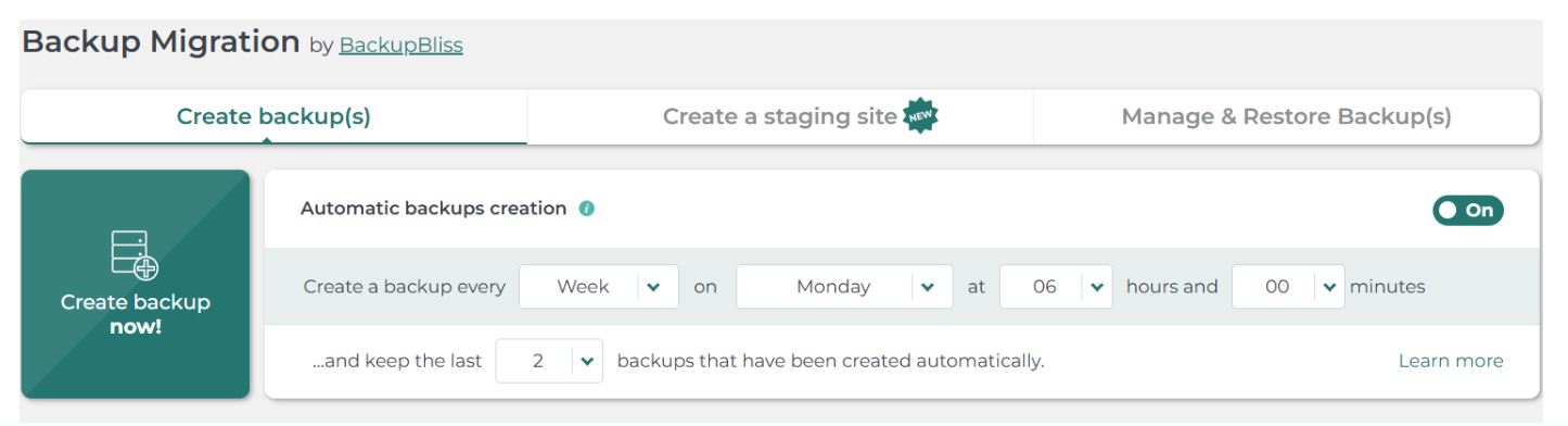 Freelance WordPress Web Design - backupbliss1