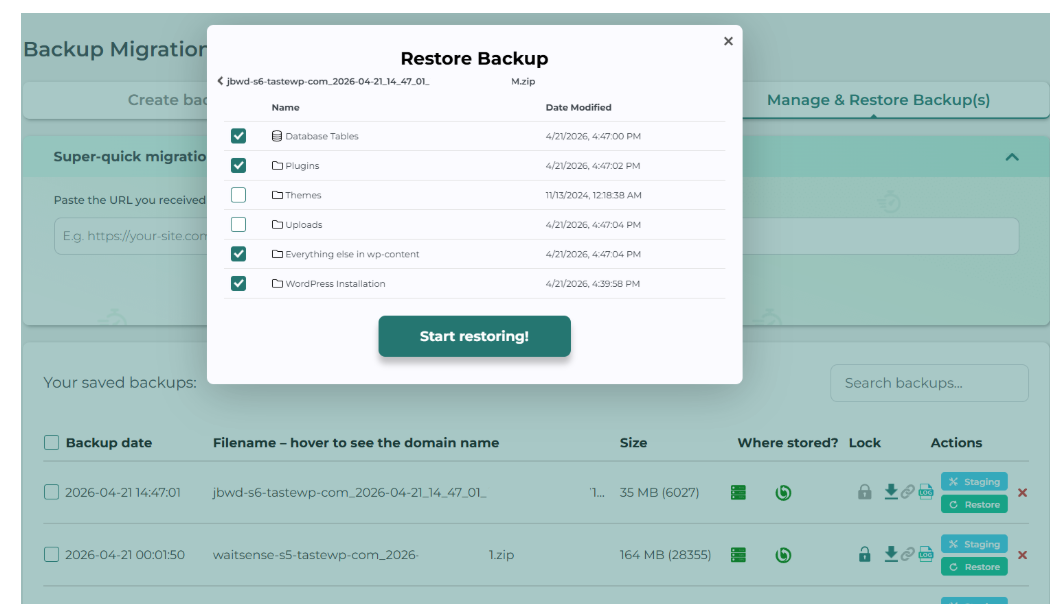 Freelance WordPress Web Design - backupbliss3